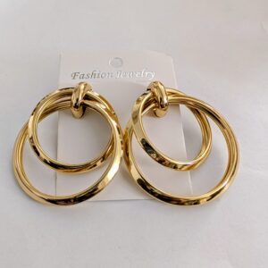 Fashion jewelry gold hoop earrings